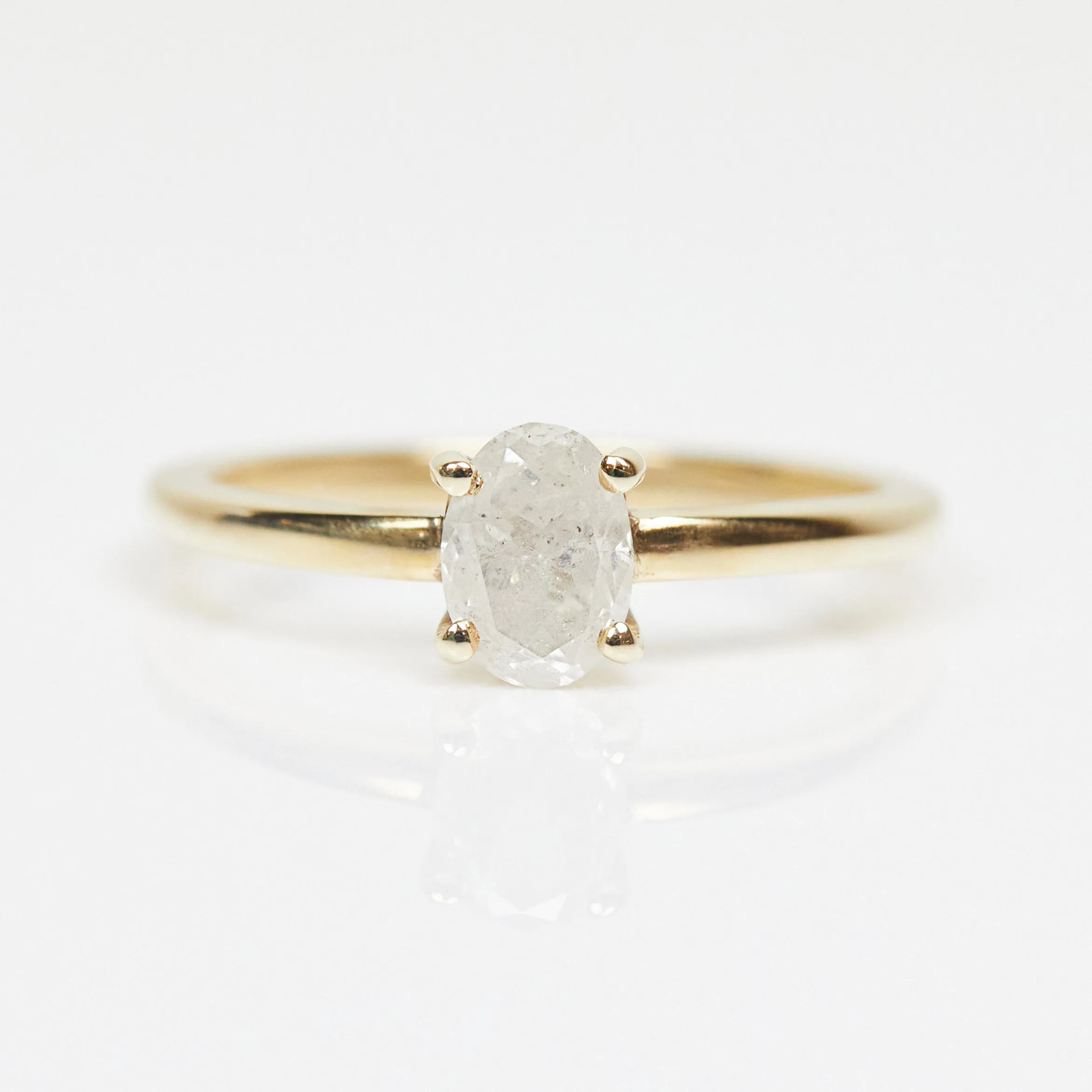 0.40ct Oval Icy White Diamond Juno Ring