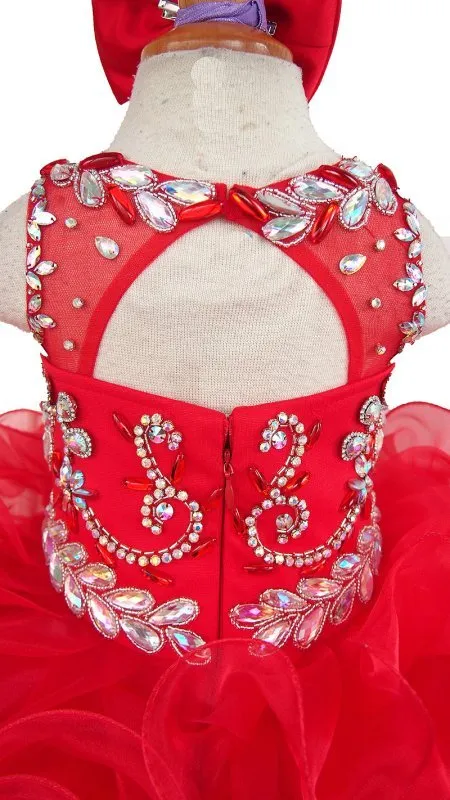 16 color --- Custom Made Baby Cupcake Pageant Dress With Hair bow