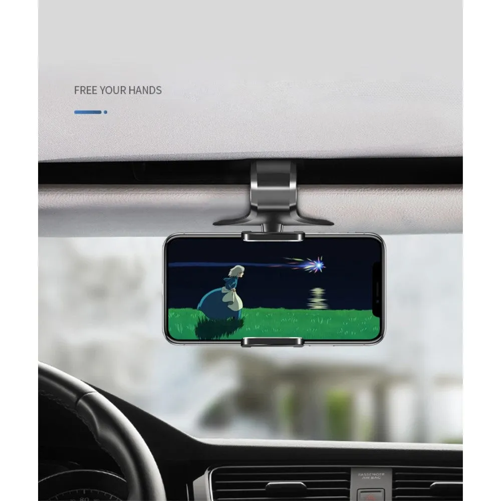 3 in 1 Car GPS Smartphone Holder: Dashboard / Visor Clamp   AC Grid Clip for Sharp AQUOS PHONE mini SH-M03 (2016) - Black