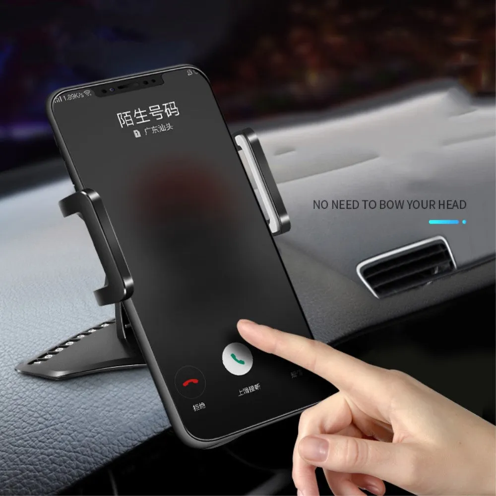 3 in 1 Car GPS Smartphone Holder: Dashboard / Visor Clamp   AC Grid Clip for Sharp AQUOS PHONE mini SH-M03 (2016) - Black
