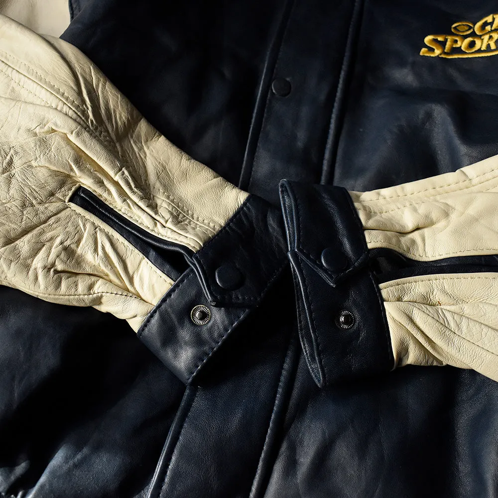 80's～ VIA VENETO “CBS Sports” レザージャケット 231117H