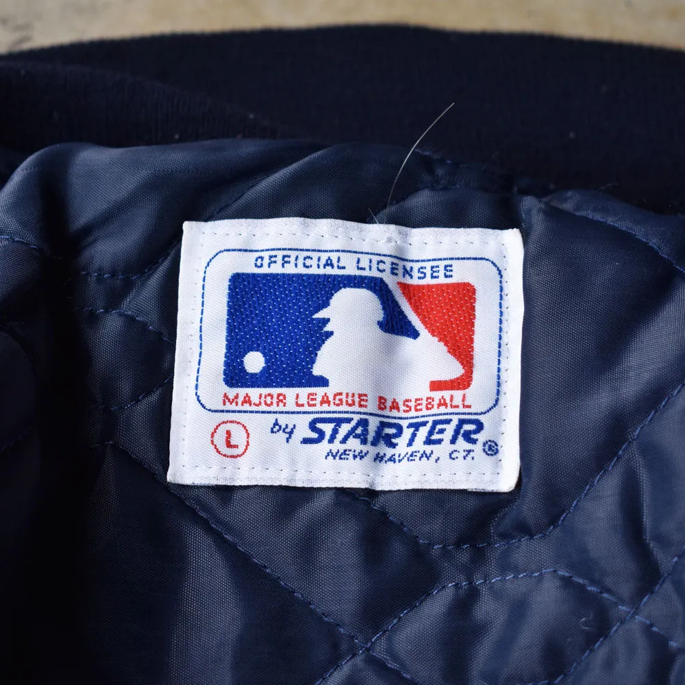 90's　STARTER/スターター "MLB New York Yankees" ナイロン スタジャン アワードジャケット　230331H