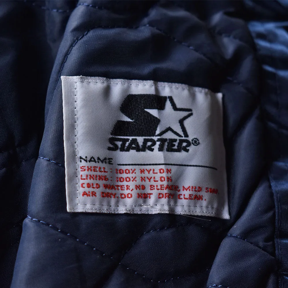 90's　STARTER/スターター "MLB New York Yankees" ナイロン スタジャン アワードジャケット　230331H