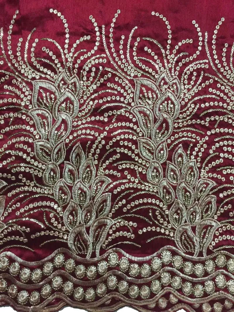 African George lace Fabric embroidery lace fabric for wedding