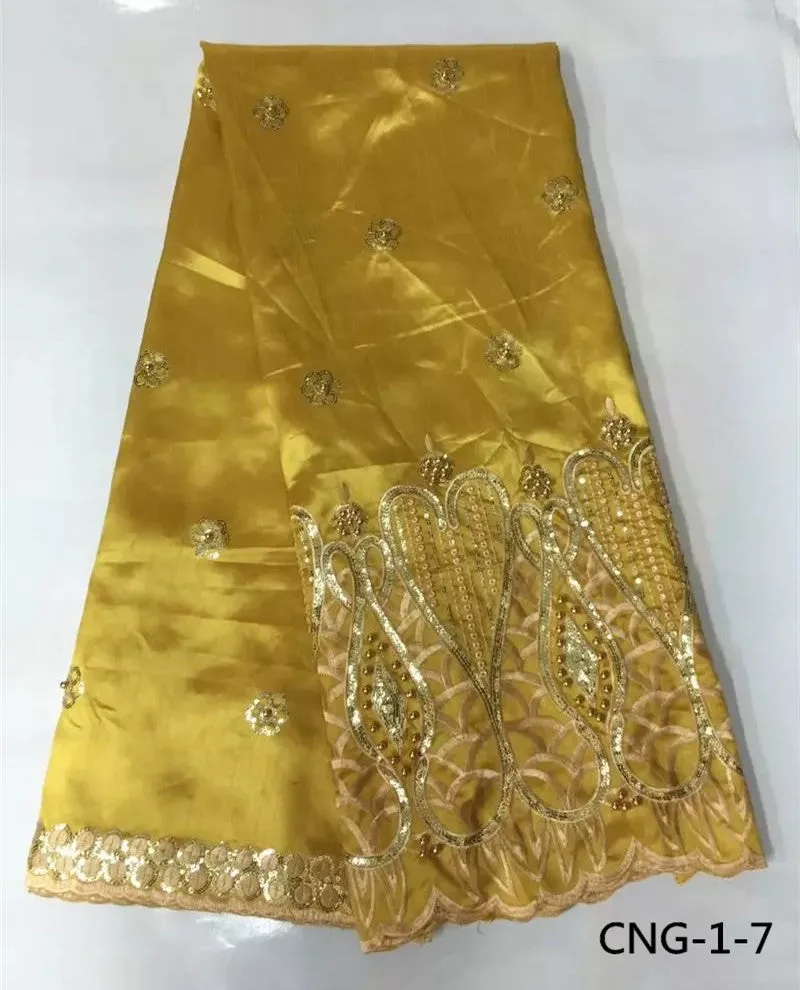 African George lace Fabric embroidery lace fabric for wedding