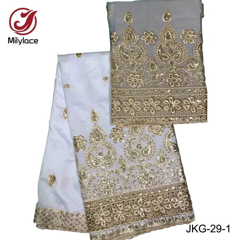 African George lace Fabric embroidery lace fabric for wedding