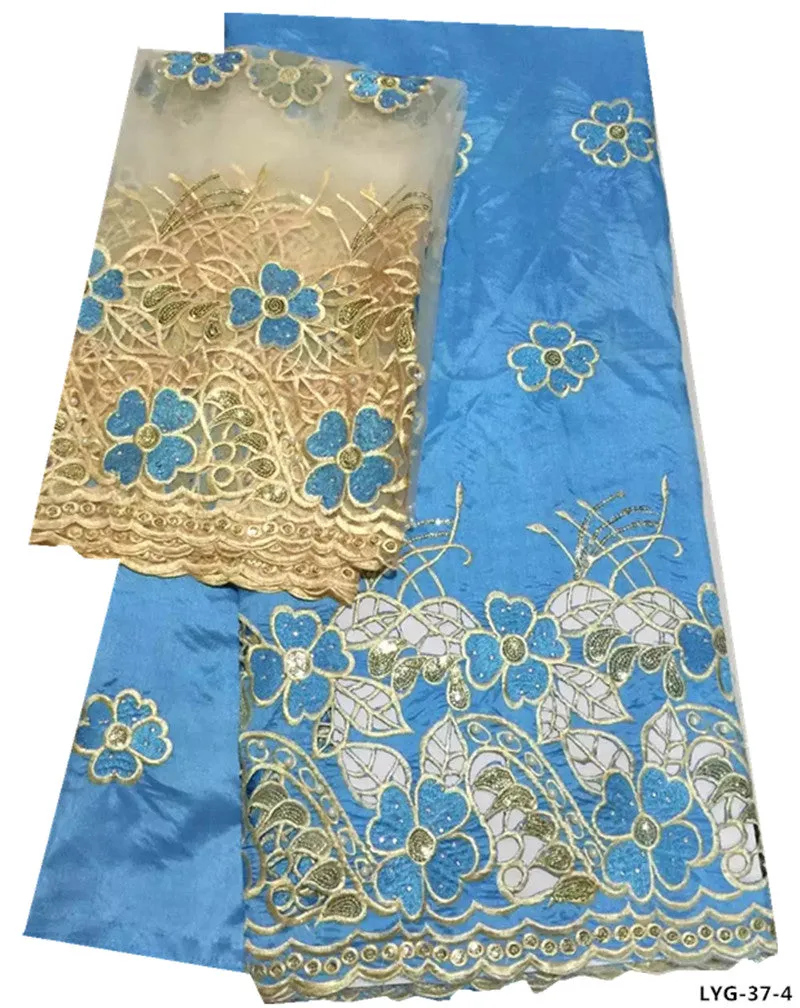 African George lace Fabric embroidery lace fabric for wedding