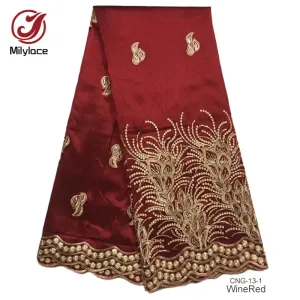 African George lace Fabric embroidery lace fabric for wedding