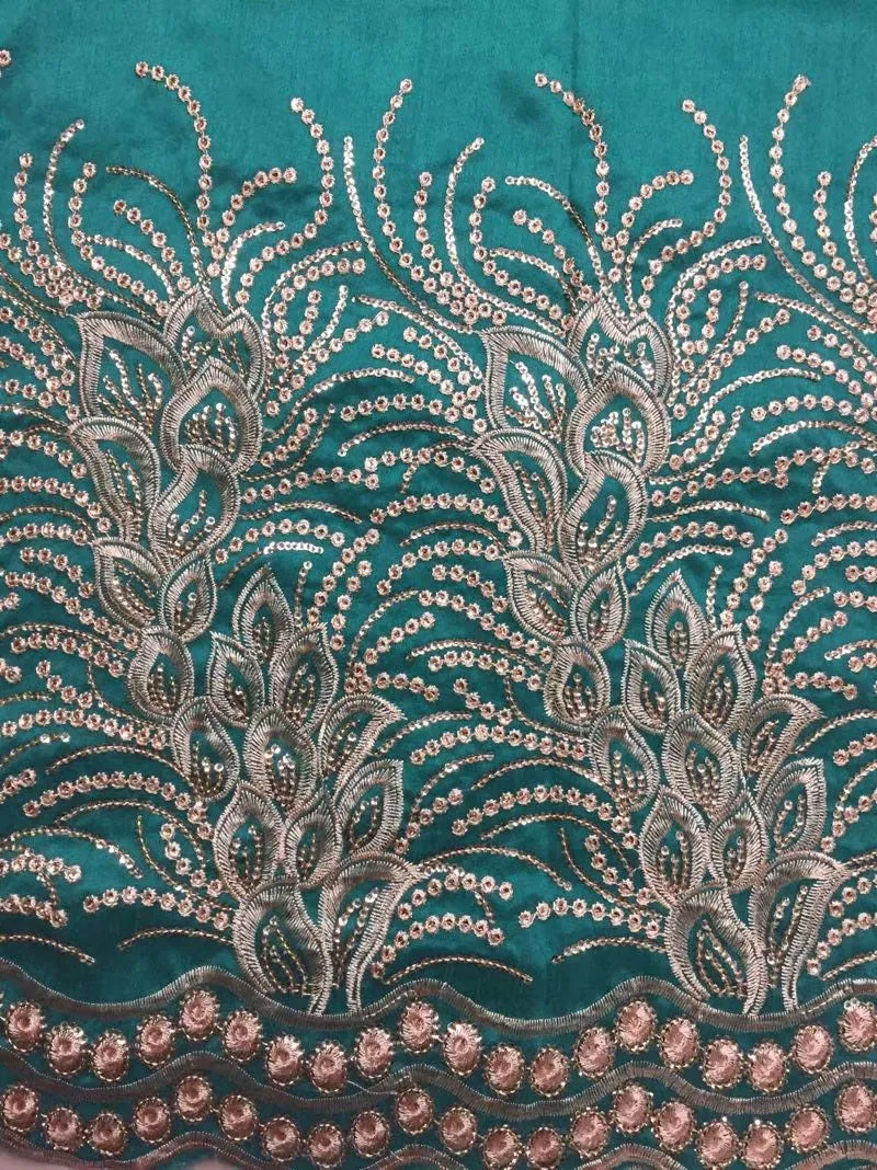 African George lace Fabric embroidery lace fabric for wedding