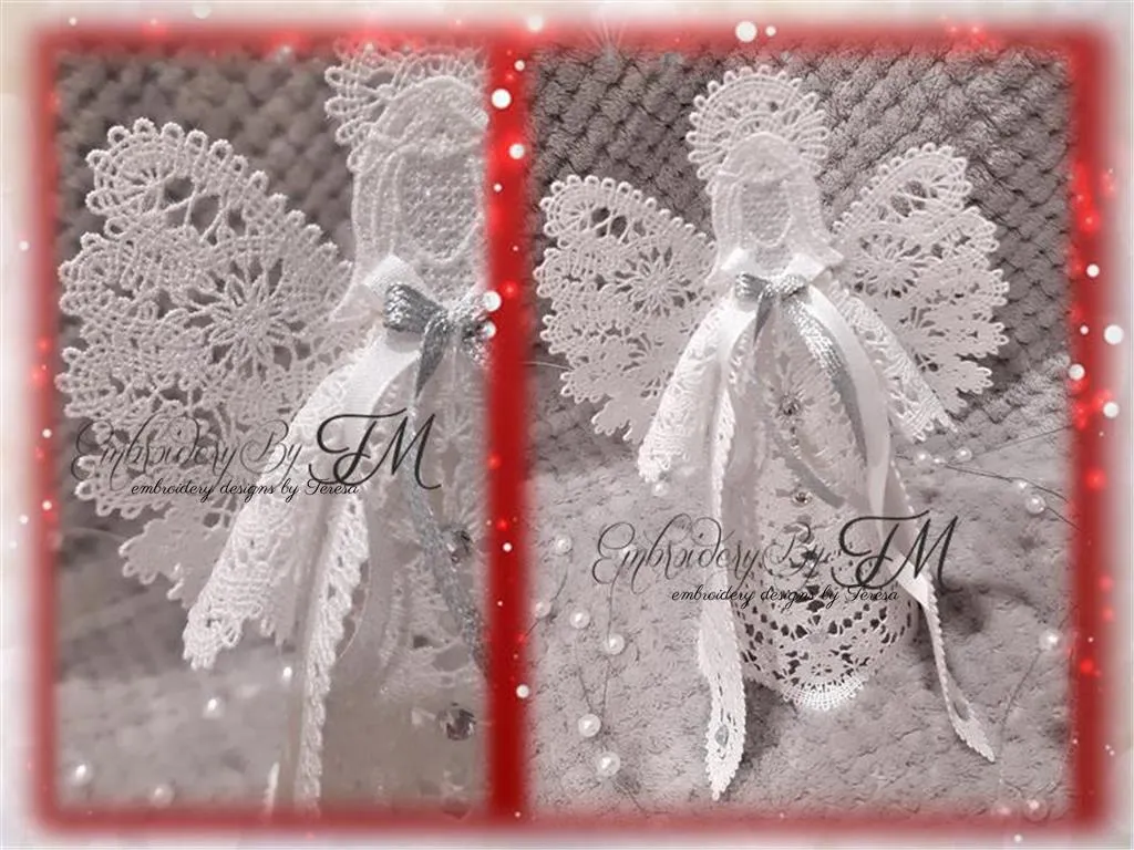 Angel Battenberg Lace  / 5x7 hoop