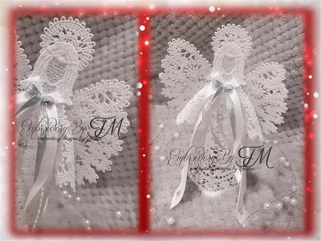 Angel Battenberg Lace  / 5x7 hoop