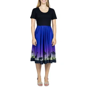 Animal Silhouette Full Twirl Dress