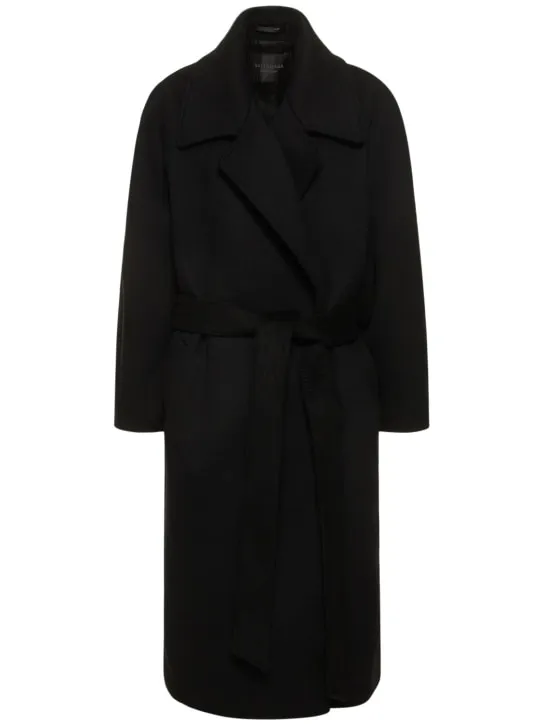 Balenciaga   Raglan cashmere &amp; wool coat 