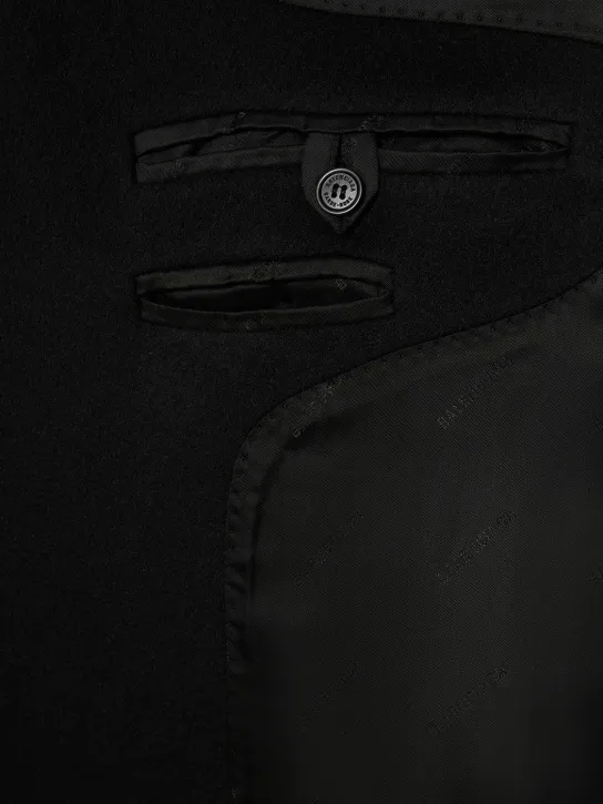 Balenciaga   Raglan cashmere &amp; wool coat 