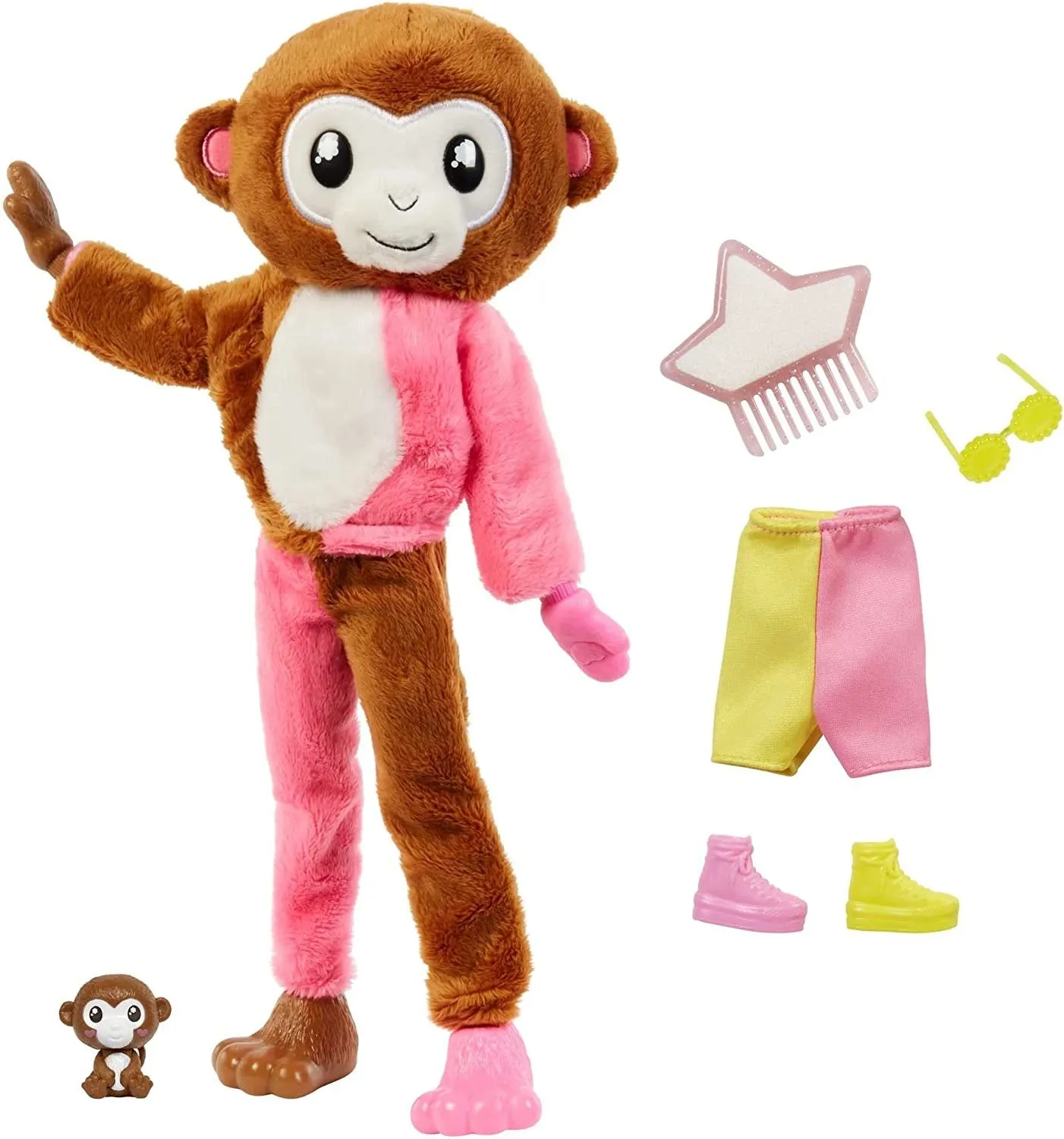 Barbie Cutie Reveal Barbie Jungle Friends Series Monkey