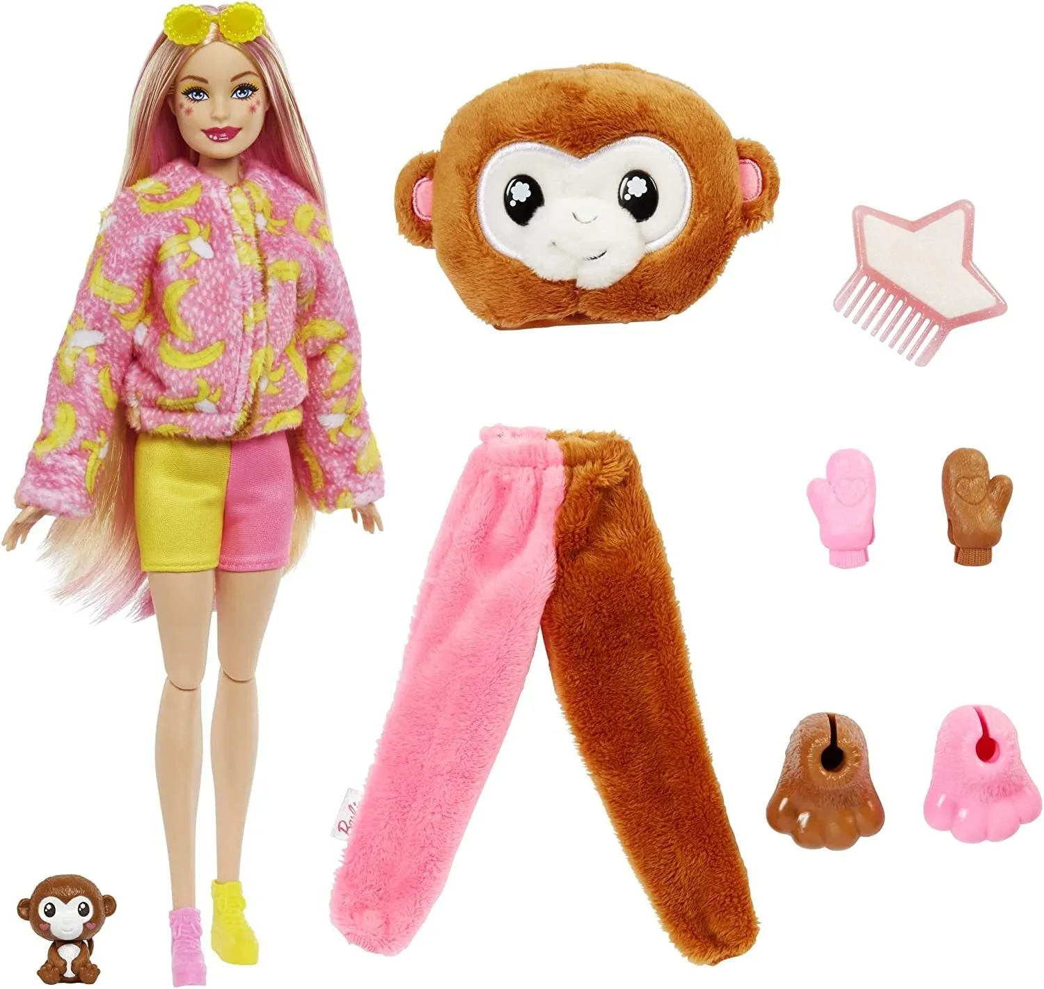 Barbie Cutie Reveal Barbie Jungle Friends Series Monkey