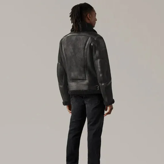 Belstaff Centenary Valiant Leather Jacket Black