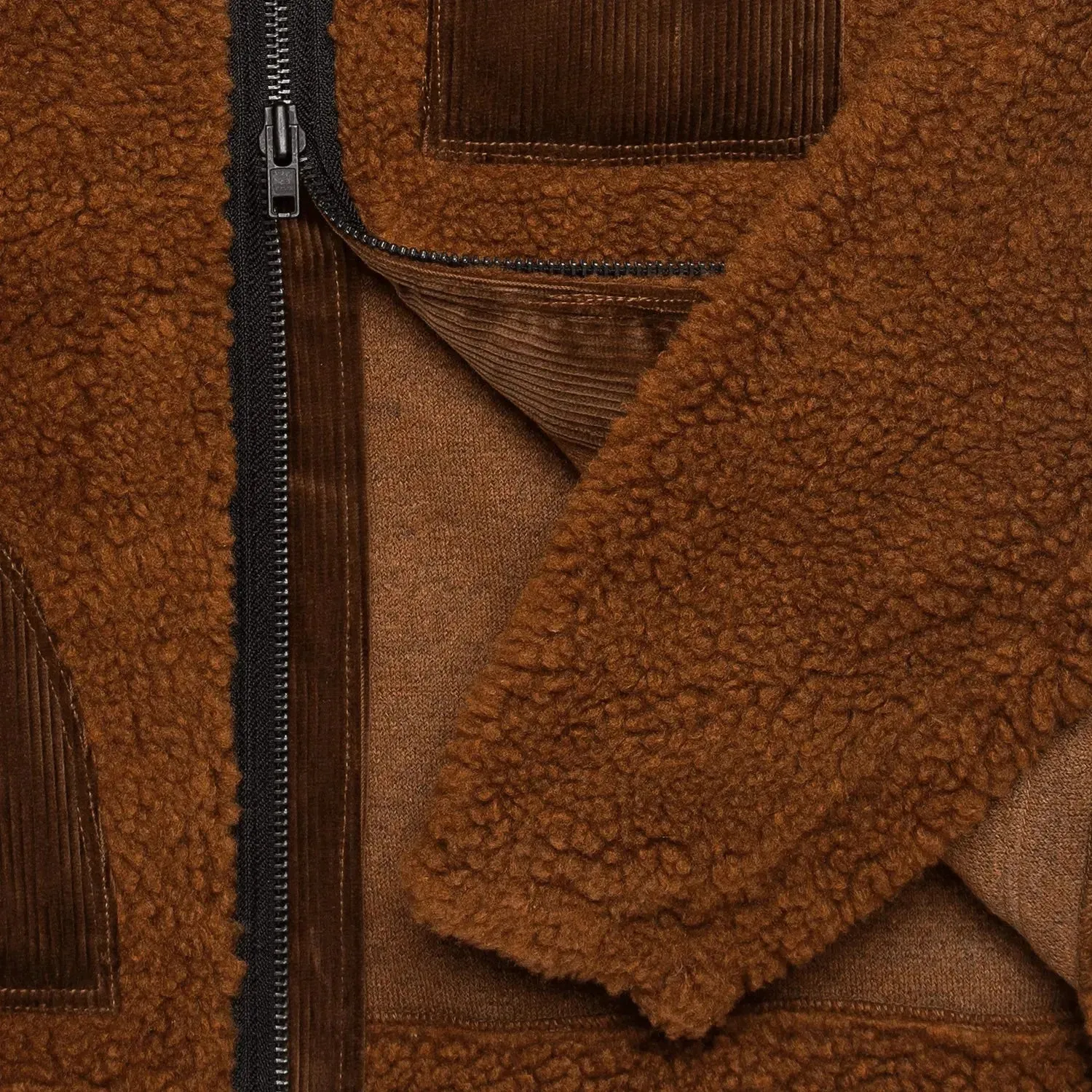 Bembridge Fleece Jacket - Ginger Brown