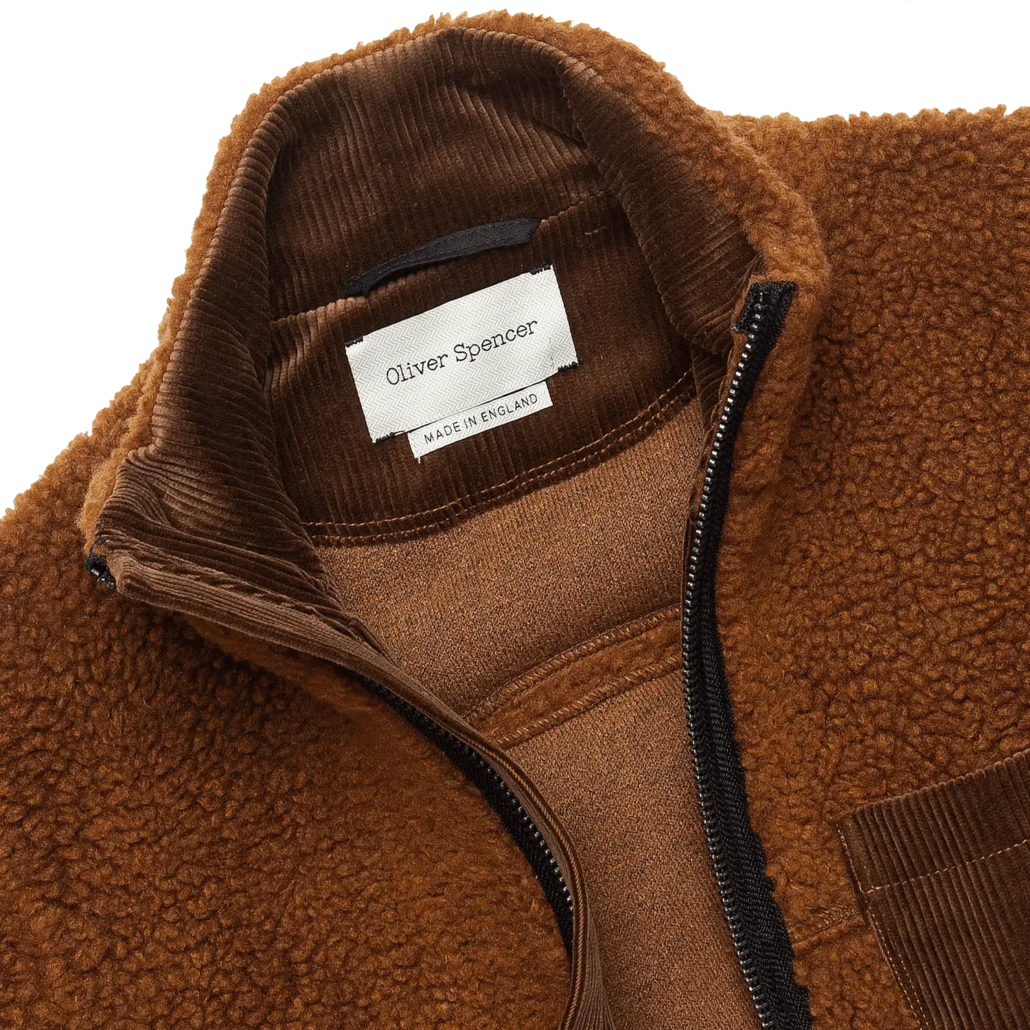 Bembridge Fleece Jacket - Ginger Brown