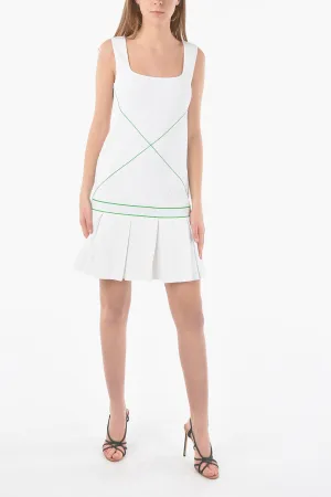 Bottega Veneta Square Neckline Mini Tennis Dress