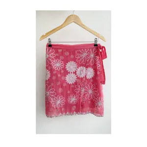 Celestial pink wrap skirt