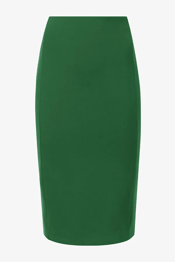 Chantal Skirt - Light Ponte :: Shamrock