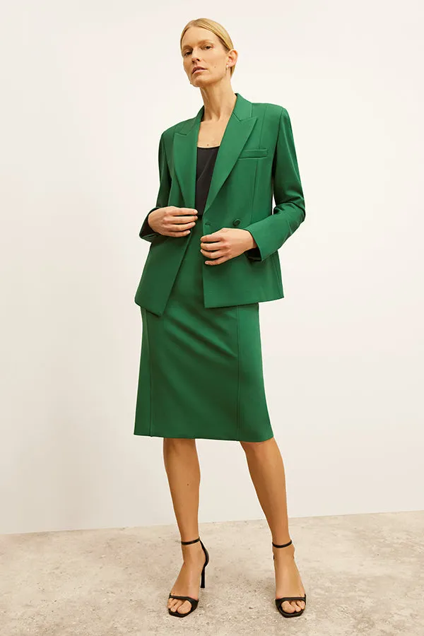 Chantal Skirt - Light Ponte :: Shamrock