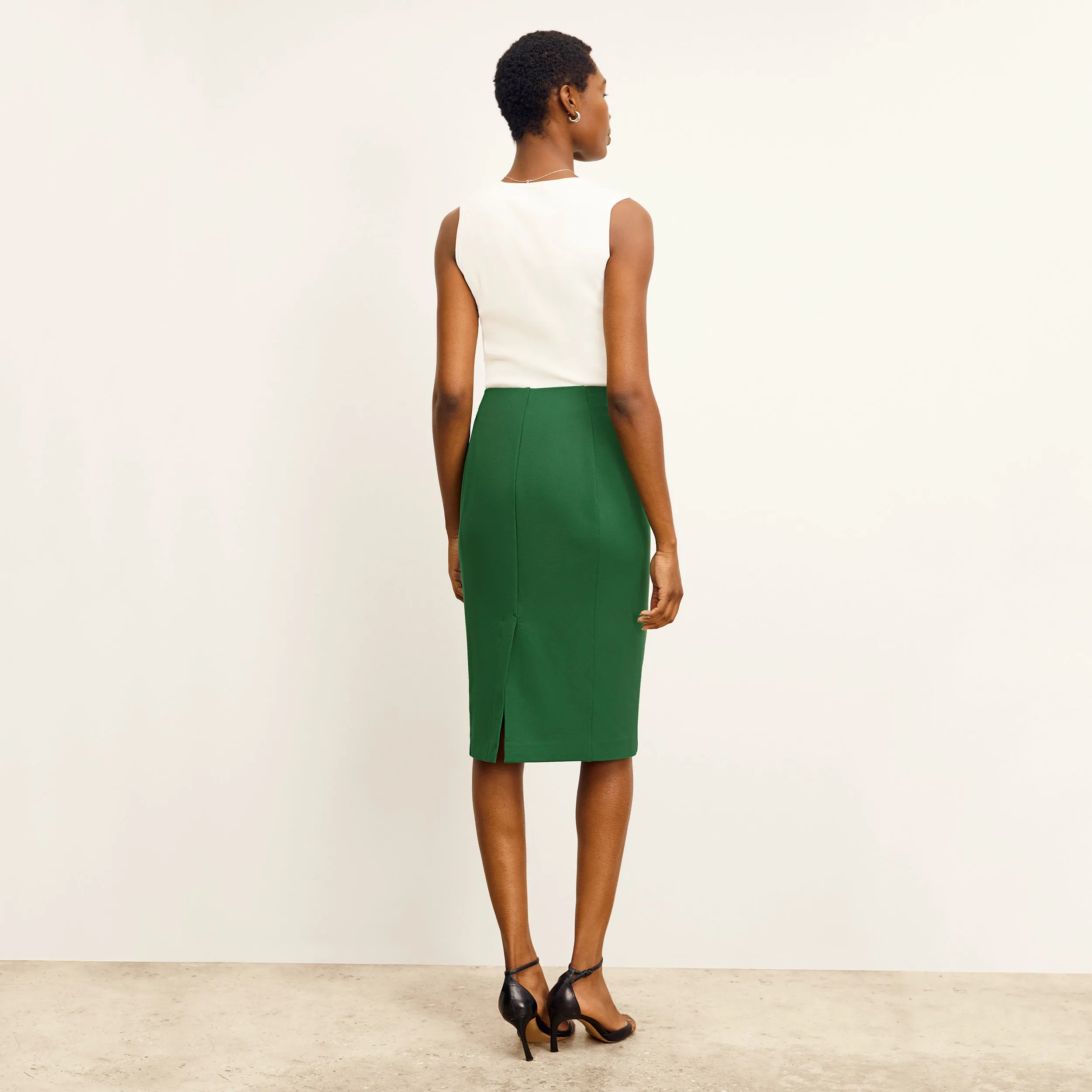 Chantal Skirt - Light Ponte :: Shamrock