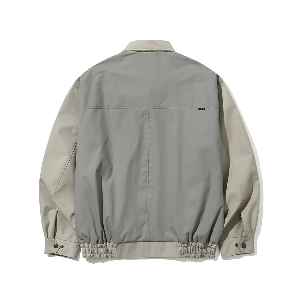 CL COLLAR NECK JACKET KHAKI BEIGE