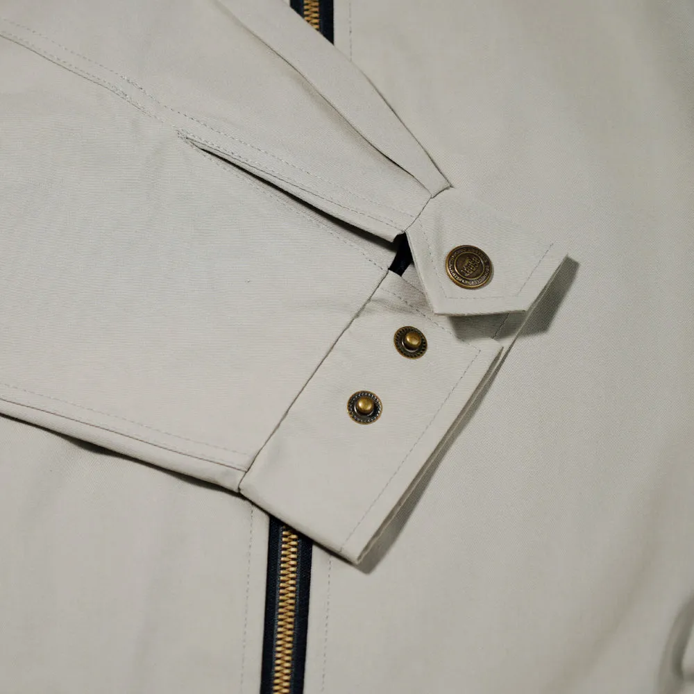 CL COLLAR NECK JACKET KHAKI BEIGE