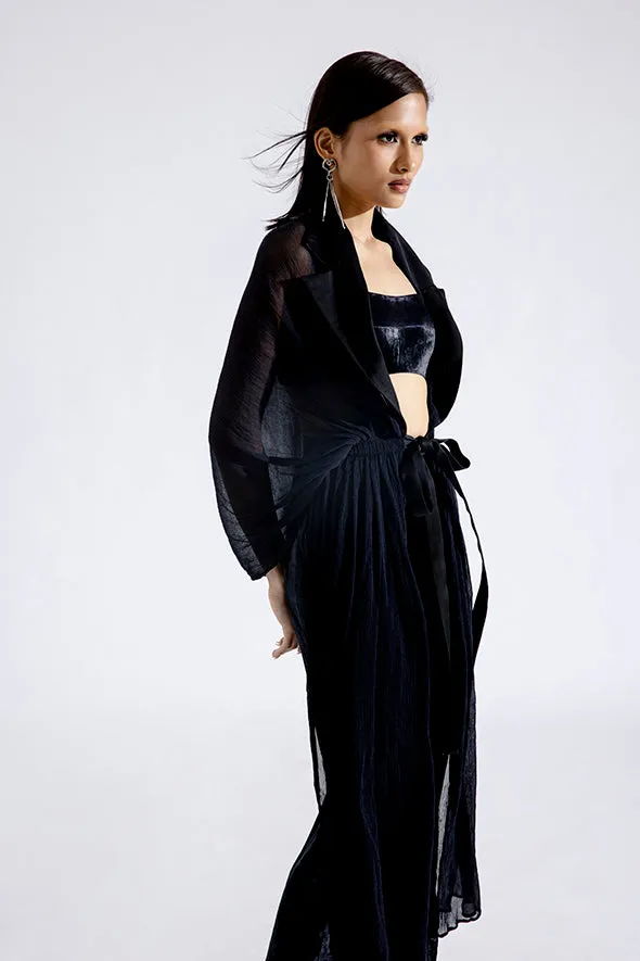 Clara Silk Velvet Skirt