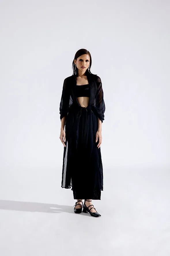 Clara Silk Velvet Skirt