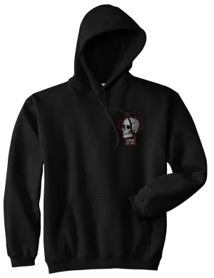 Cross And Skull Chest Mens Pullover Hoodie