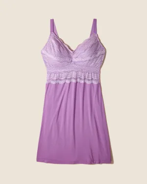 CURVY Ceylon Chemise in Icy Violet