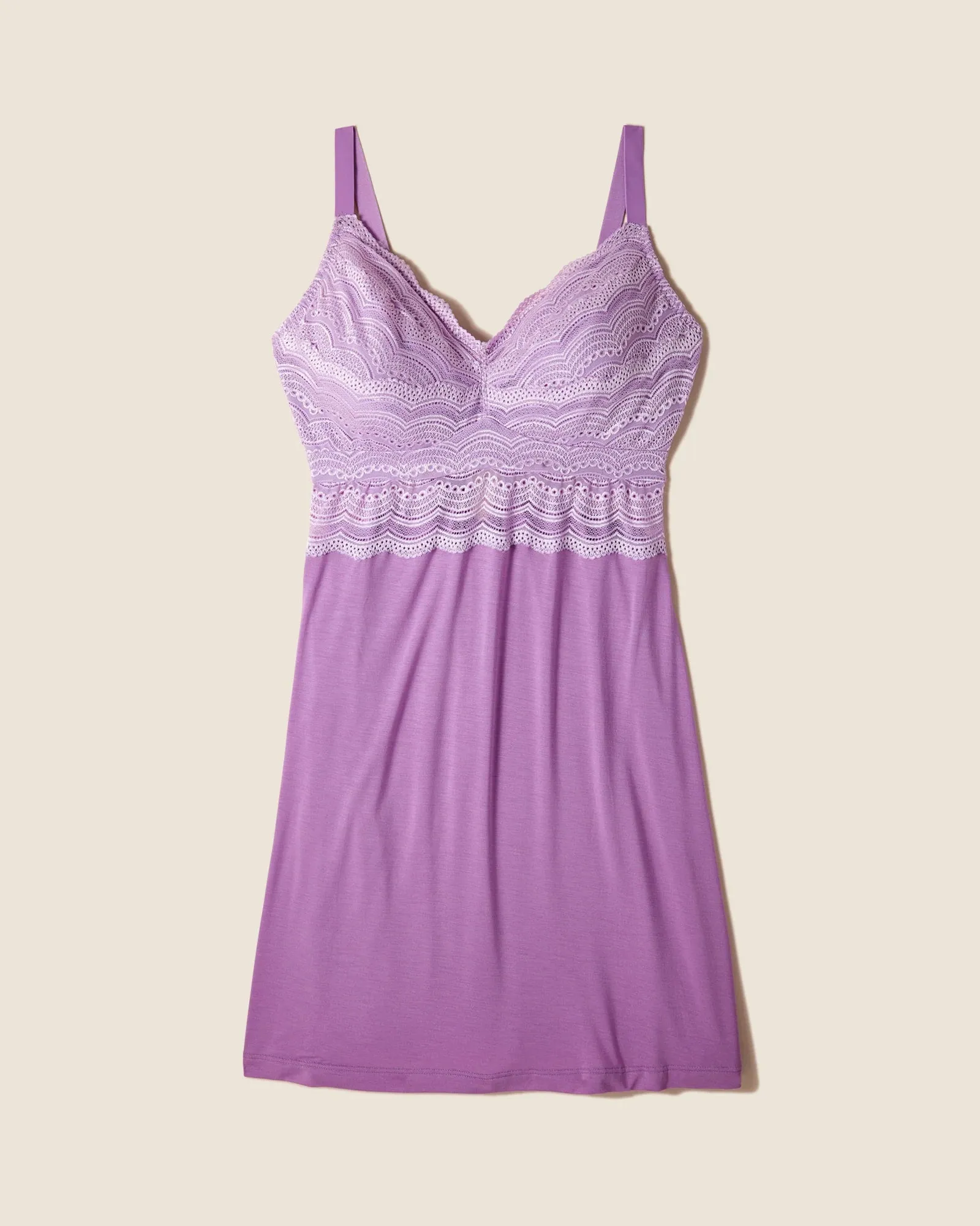 CURVY Ceylon Chemise in Icy Violet