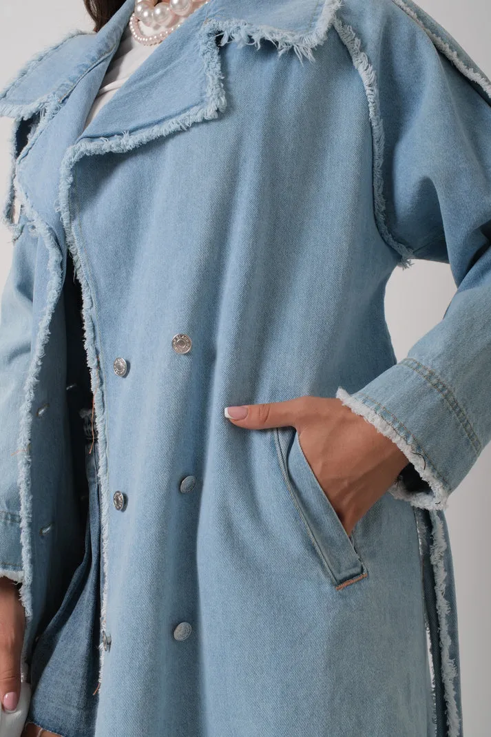 Delilah Denim Trench Coat