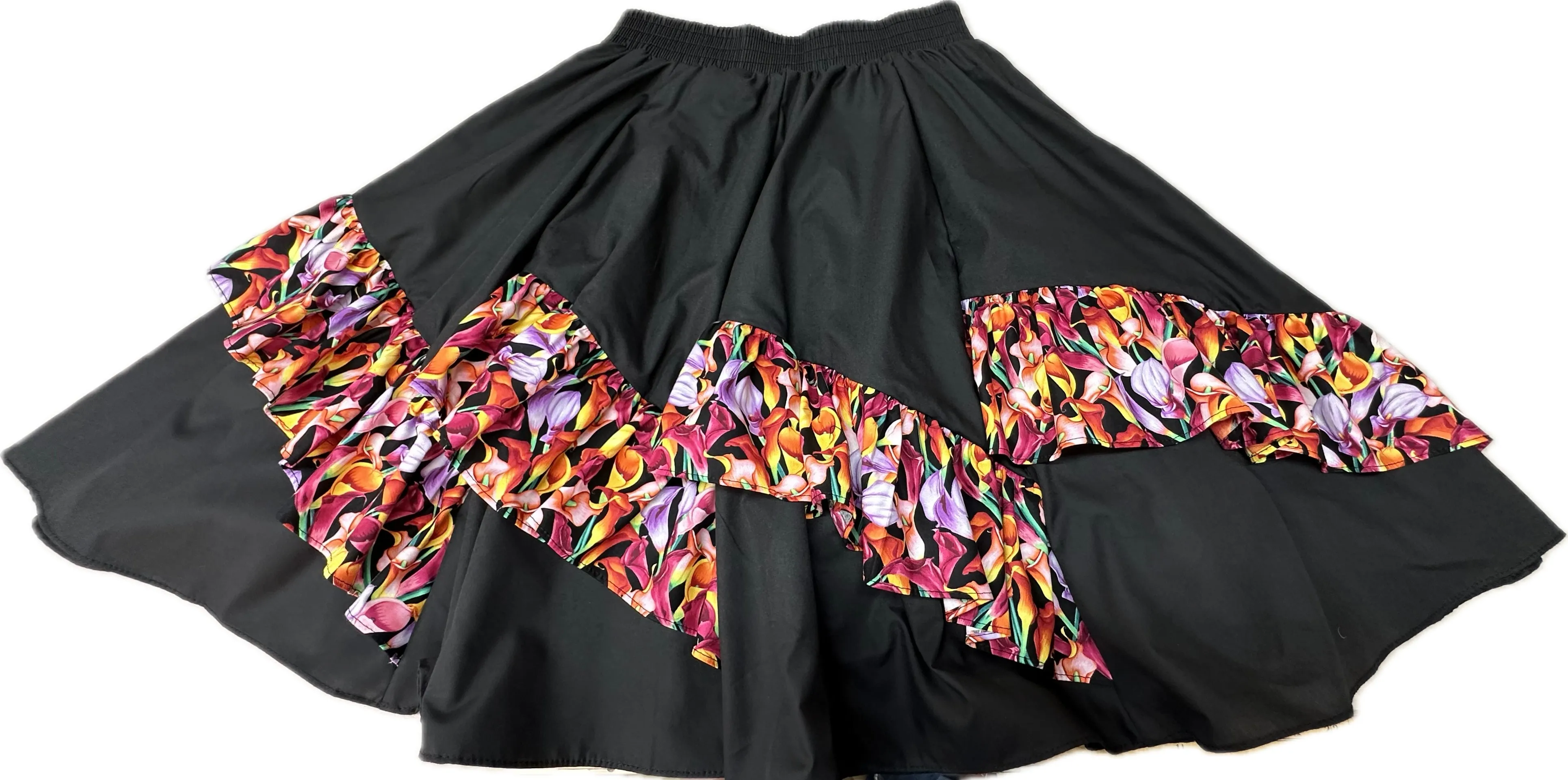 Diagonal Pinwheel Square Dance Skirt