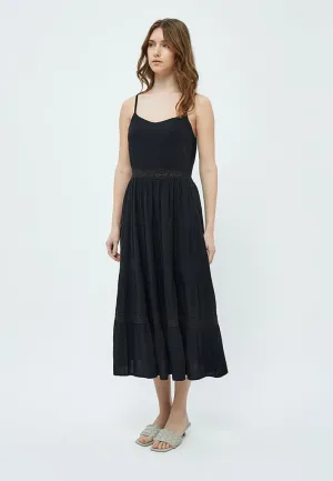 Diana Strap Maxi Dress - Black