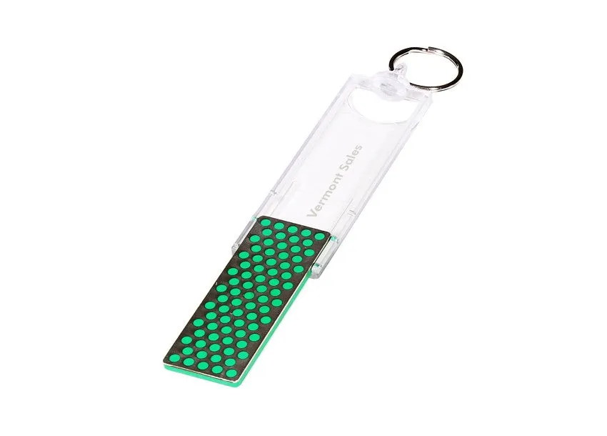 DMT MINI SHARP X-FINE FOLDING KEYRING DIAMOND STONE GREEN