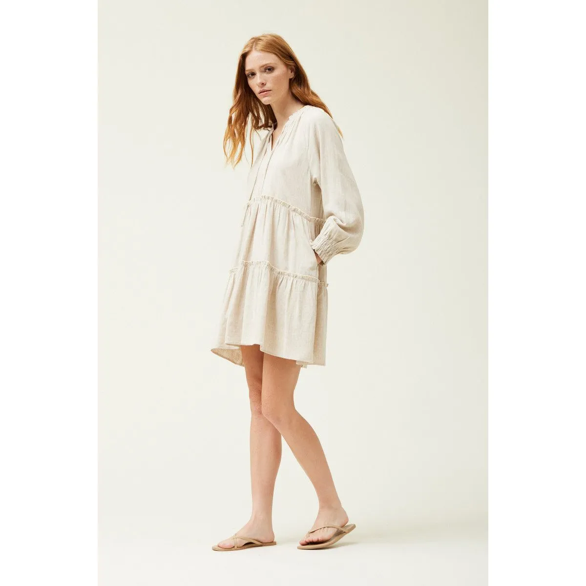 Dora Tiered Mini Grade and Gather Dress