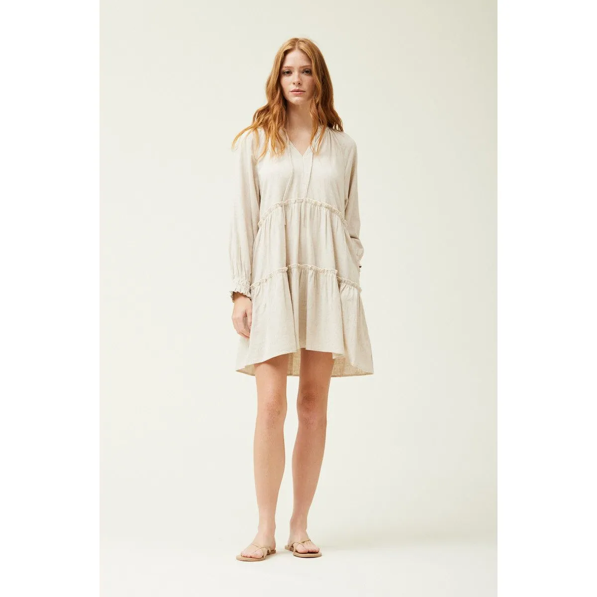 Dora Tiered Mini Grade and Gather Dress