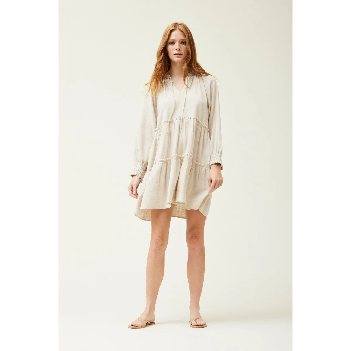 Dora Tiered Mini Grade and Gather Dress