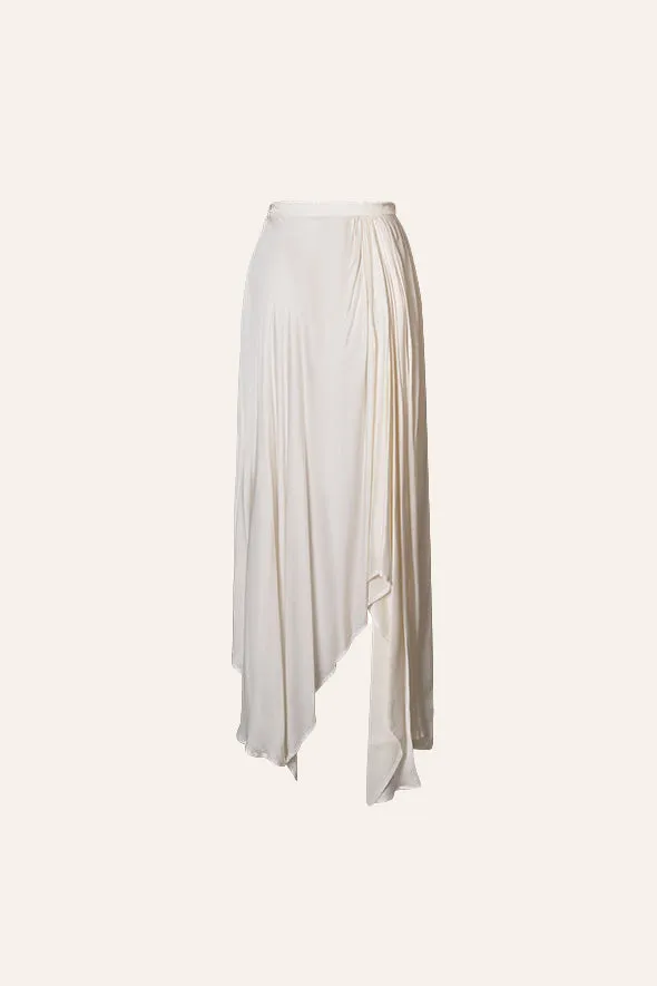 Dove draped skirt
