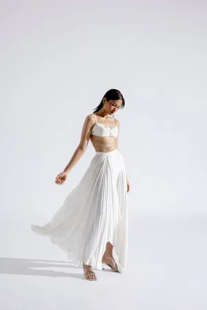 Dove draped skirt
