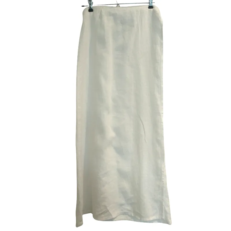 Episode white linen wrap skirt, size 14