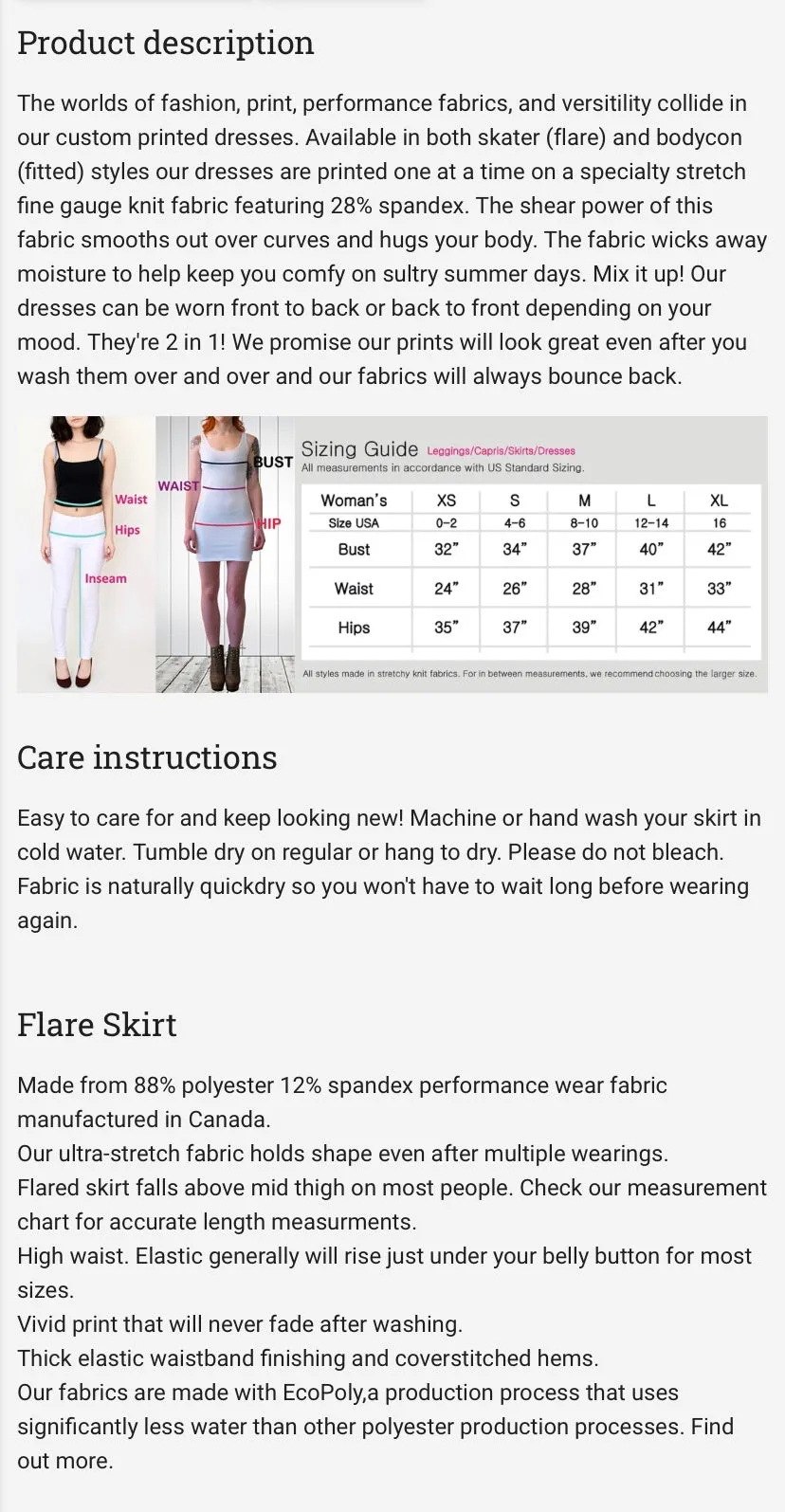 Flare skirt - ‘Hey, You ok?’