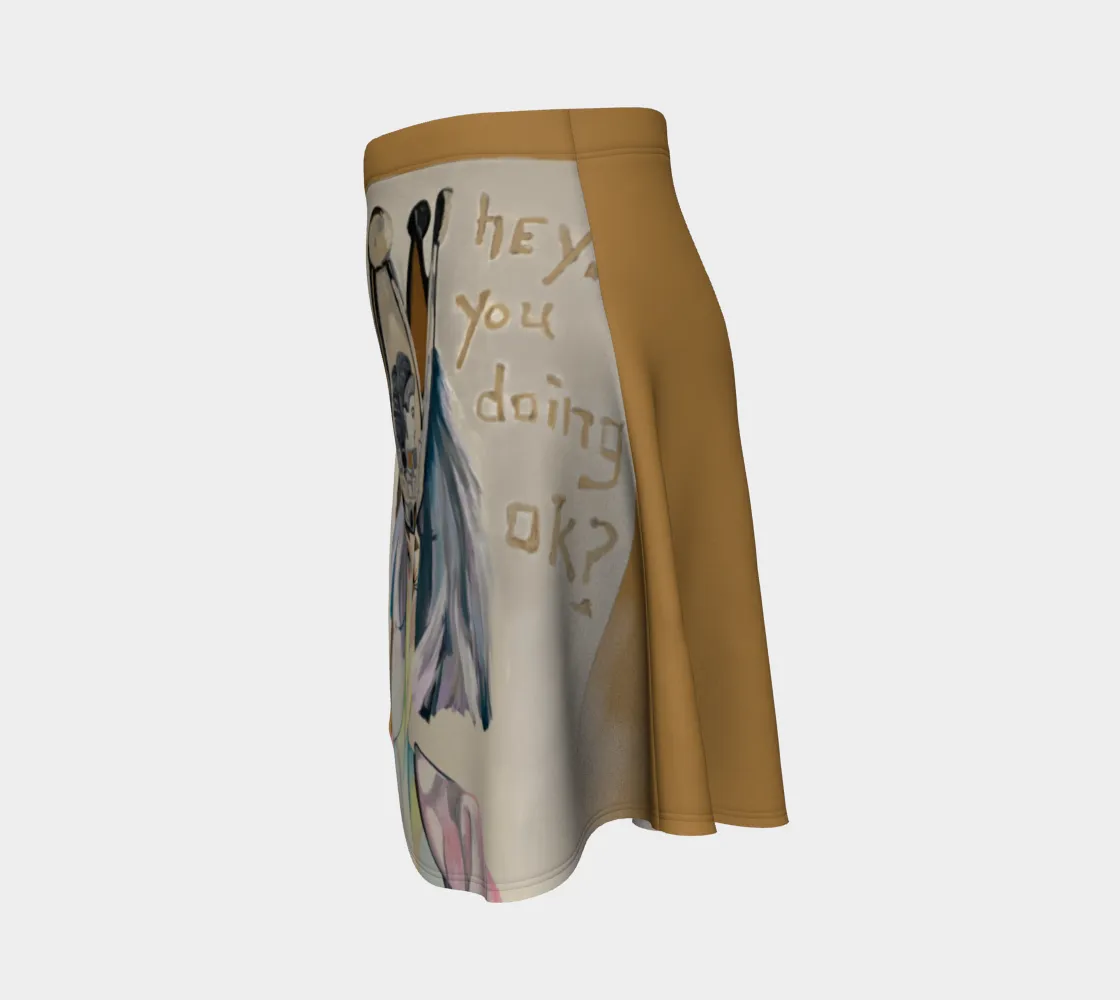 Flare skirt - ‘Hey, You ok?’