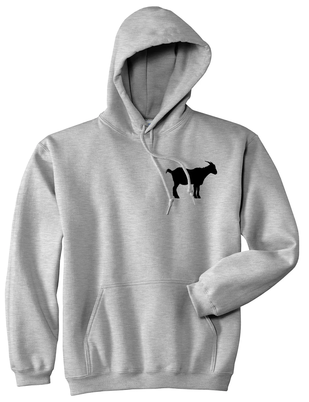Goat Animal Chest Mens Pullover Hoodie