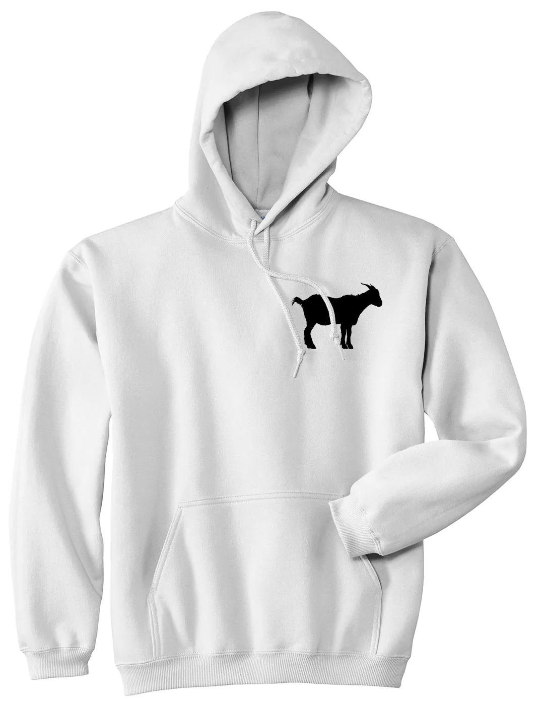 Goat Animal Chest Mens Pullover Hoodie