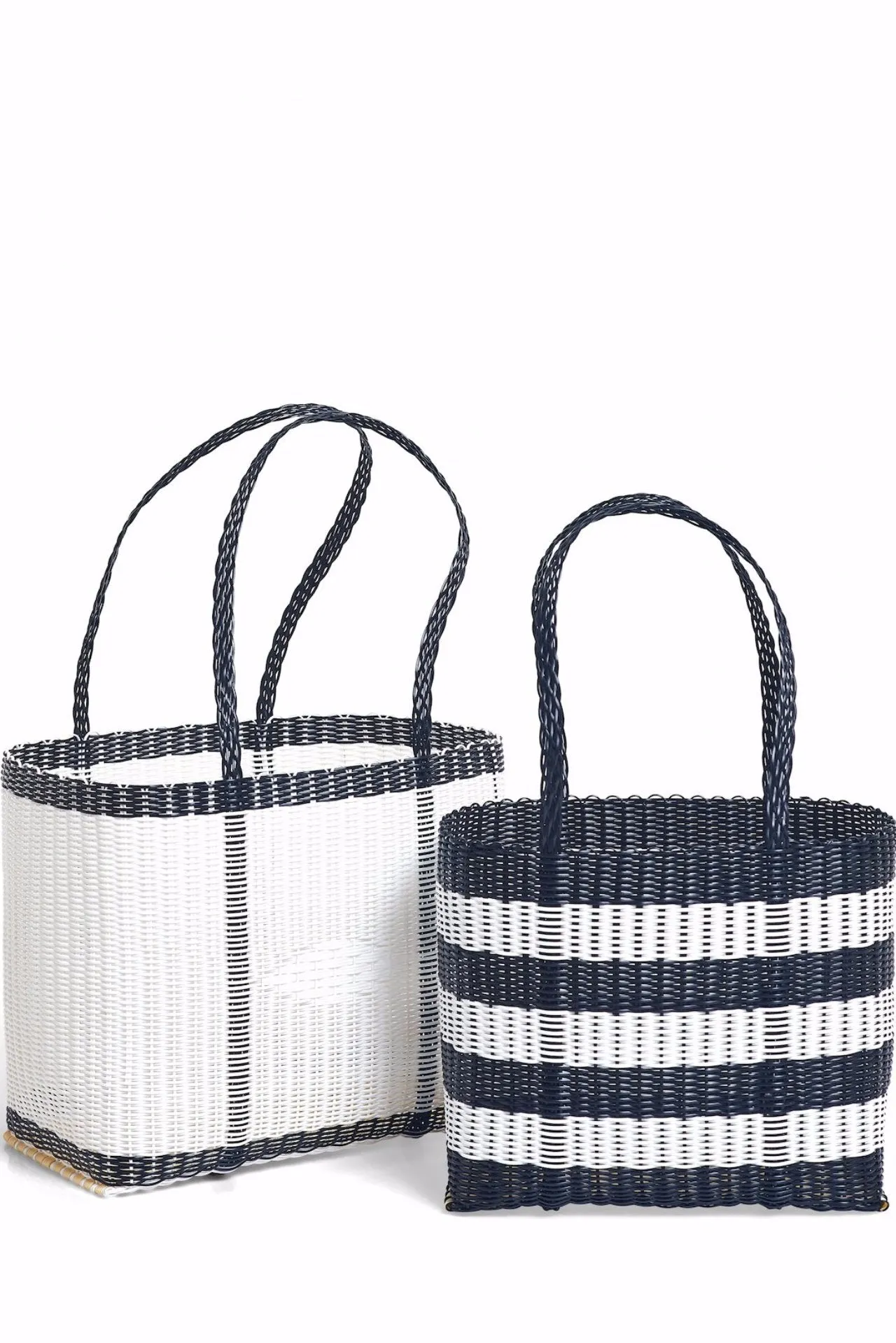 Handmade Eco Friendly Tote Bags BLK/WT